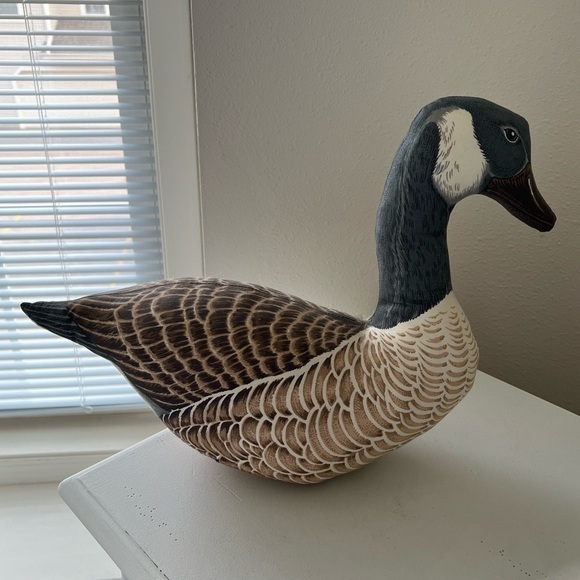 Vintage Canada Goose Plush Stuffed Animal Pillow | Folk Art | Door Stop - Picture 1 of 8